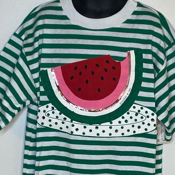 NWT Retro 1990s Zoodles Sequin‎ Watemelon T-Shirt Leggings - Picture 3 of 15